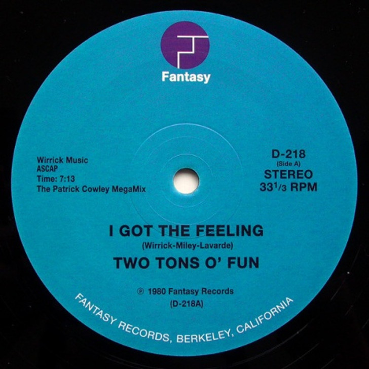 Two Tons O' Fun / Slick - I Got The Feeling / Space Bass - 12" Vinyl