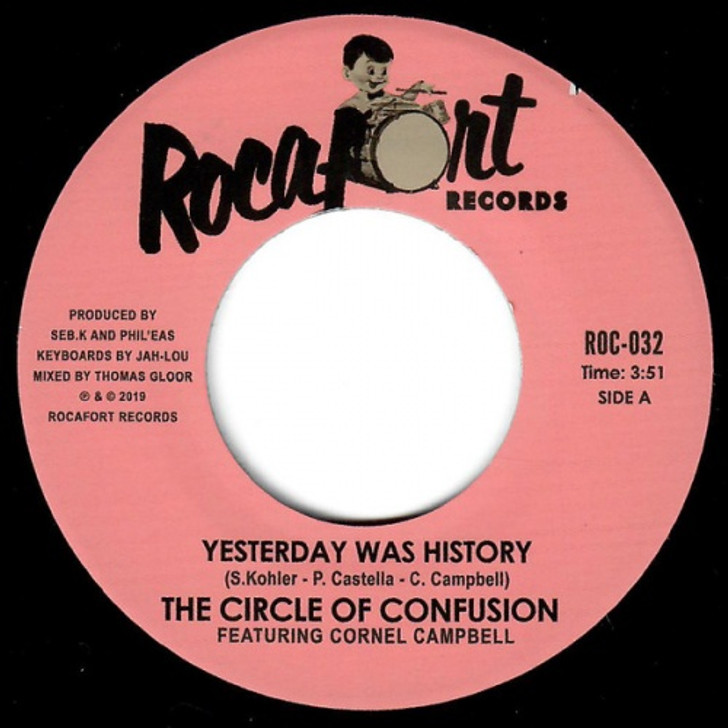 The Circle Of Confusion feat Cornell Campbell - Yesterday Was History - 7" Vinyl