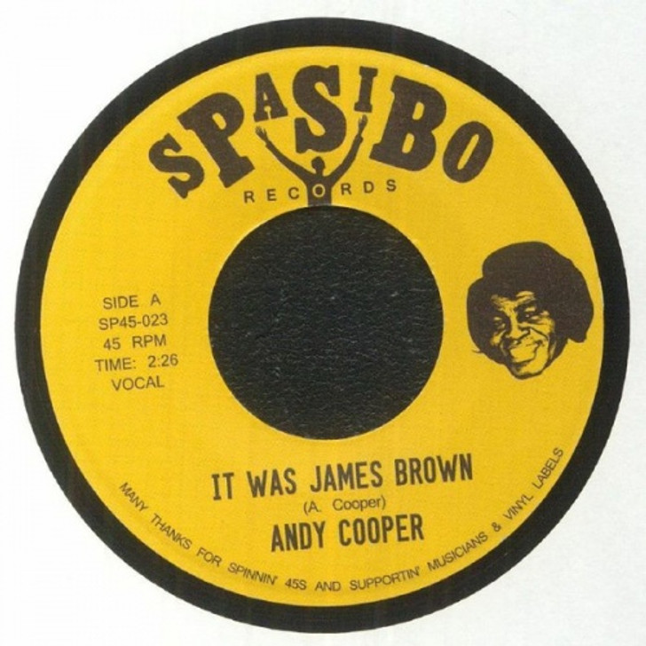 Andy Cooper - It Was James Brown - 7" Vinyl