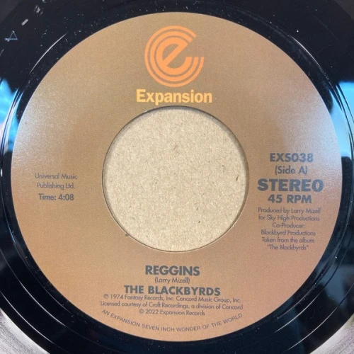 The Blackbyrds - Reggins / Blackbyrd's Theme - 7" Vinyl