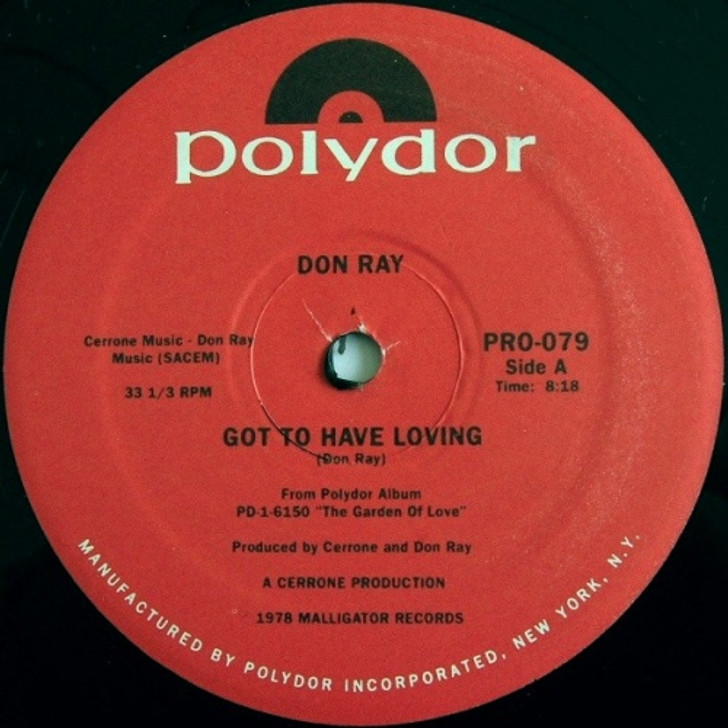 Don Ray - Got To Have Loving / Standing In The Rain - 12" Vinyl