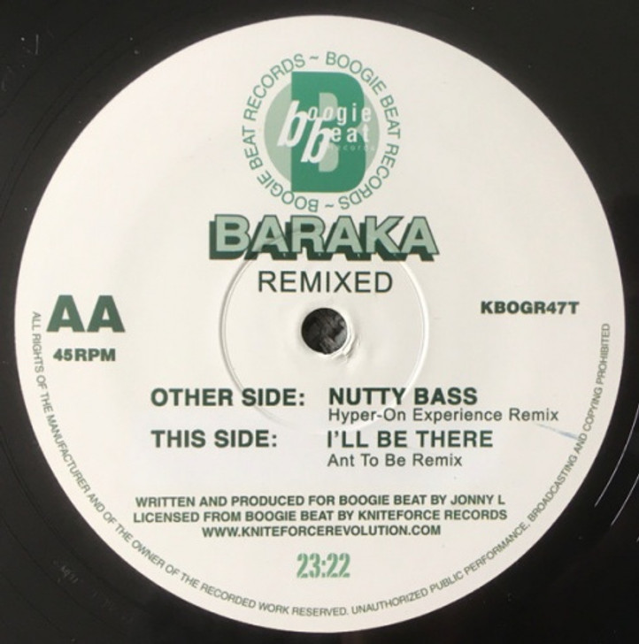 Baraka - Nutty Bass / I'll Be There Remixes - 12" Vinyl