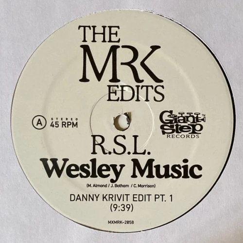 RSL - Wesley Music (Danny Krivit Edits) - 12" Vinyl