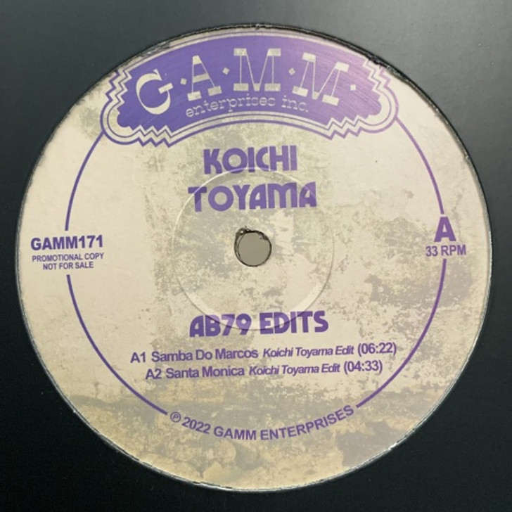 Koichi Toyama - AB79 Edits - 12" Vinyl