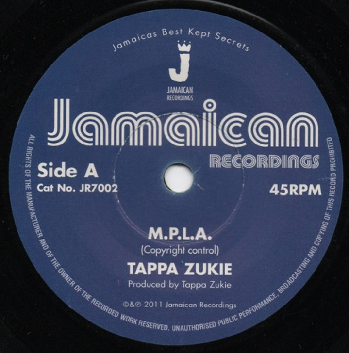 Tappa Zukie - M.P.L.A. - 7" Vinyl