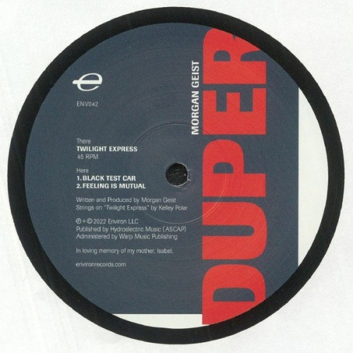 Morgan Geist - Duper - 12" Vinyl