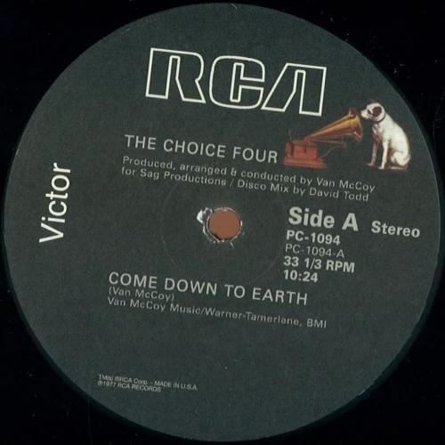 The Choice Four / The New York Community Choir - Come Down To Earth / I'll Keep My Light In The Window - 12" Vinyl
