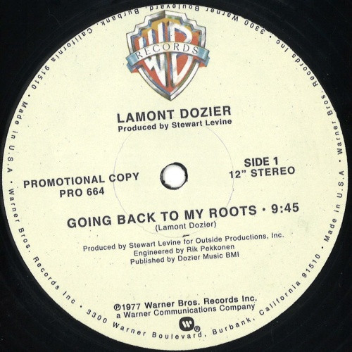 Lamont Dozier - Going Back To My Roots - 12" Vinyl