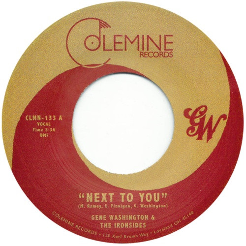 Gene Washington & The Ironsides - Next To You - 7" Vinyl