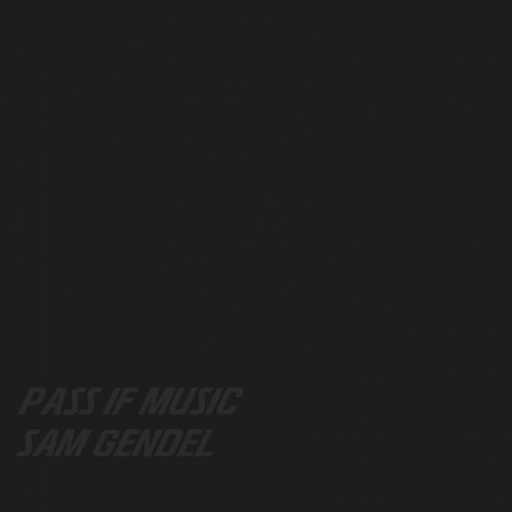 Sam Gendel - Pass If Music - LP Vinyl