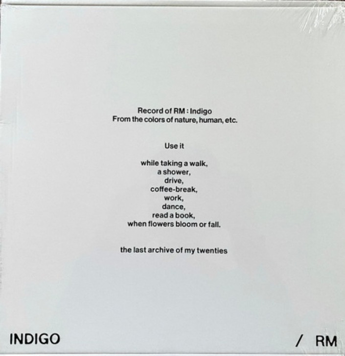 RM - Indigo - LP Colored Vinyl