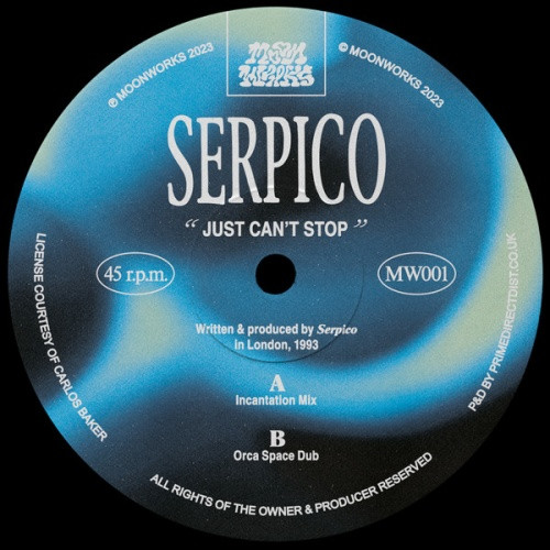 Serpico - Just Can't Stop - 12" Vinyl