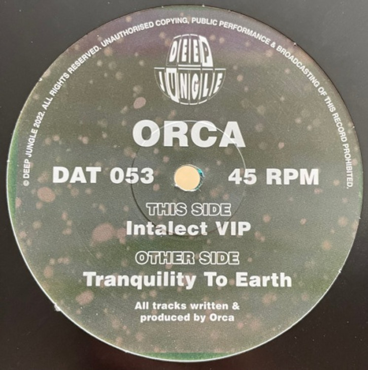 Orca - Tranquility To Earth / Intalect (VIP) - 12" Vinyl