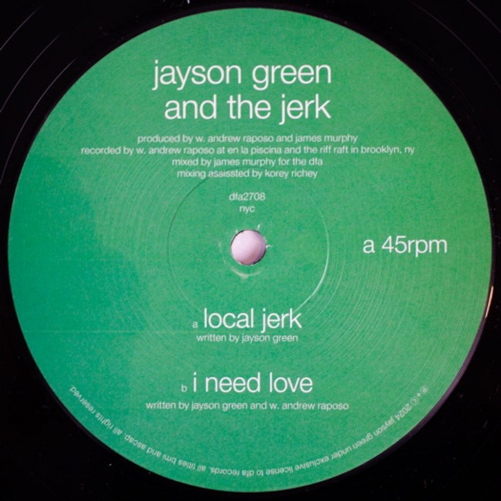 Jayson Green & the Jerk - Local Jerk / I Need Love - 12" Vinyl