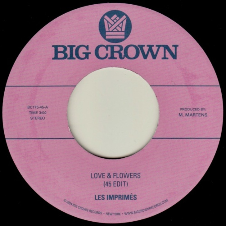 Les Imprimes - Love & Flowers (45 Edit) / You - 7" Vinyl