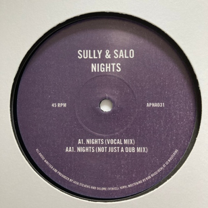 Sully & Salo - Nights - 12" Vinyl