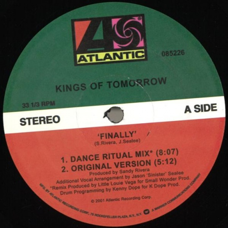 Kings Of Tomorrow - Finally - 12" Vinyl