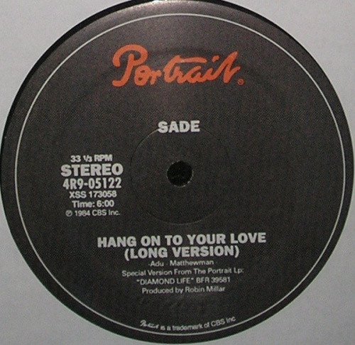 (USED)Sade Hang On To Your Love 12インチ 希少 Sade - Hang On To Your Love - 12