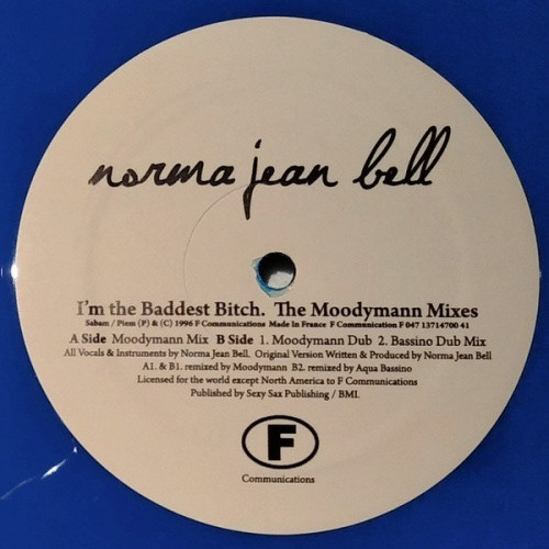 Norma Jean Bell - I'm The Baddest Bitch (The Moodymann Mixes) - 12" Colored Vinyl