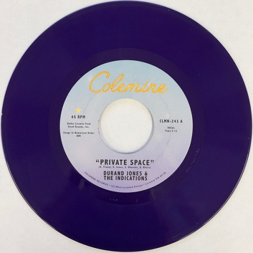 Durand Jones & The Indications - Private Space / Sea Of Love - 7" Colored Vinyl