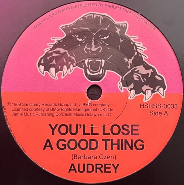 Audrey - You'll Lose A Good Thing / Love Me Tonight - 7" Vinyl