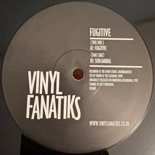 Fugitive - Fugitive / Subliminal - 12" Vinyl
