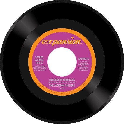 The Jackson Sisters - I Believe In Miracles - 7" Vinyl