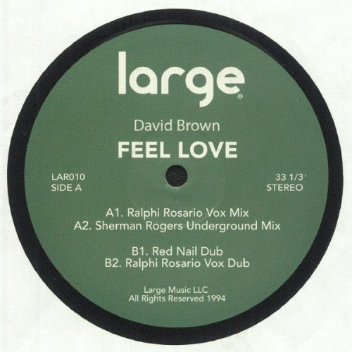 David Brown - Feel Love - 12" Vinyl