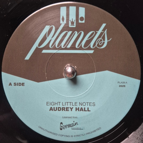 Audrey Hall - Eight Little Notes - 7" Vinyl