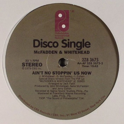 McFadden & Whitehead / Archie Bell - Ain't No Stoppin' Us Now / Strategy - 12" Vinyl