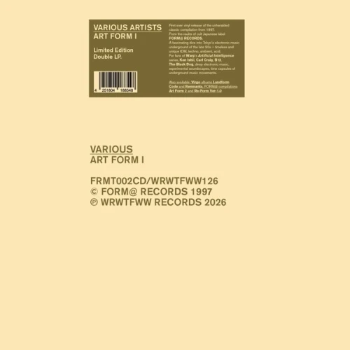 Various Artists - Art Form 1 - 2x LP Vinyl