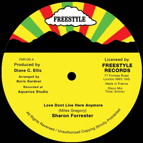 Sharon Forrester - Love Don't Live Here Anymore - 12" Vinyl