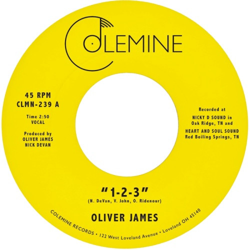 Oliver James - 1-2-3 - 7" Vinyl