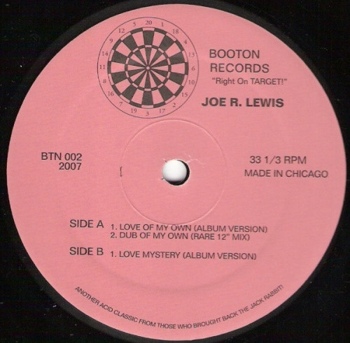Joe R. Lewis - Love Of My Own - 12" Vinyl