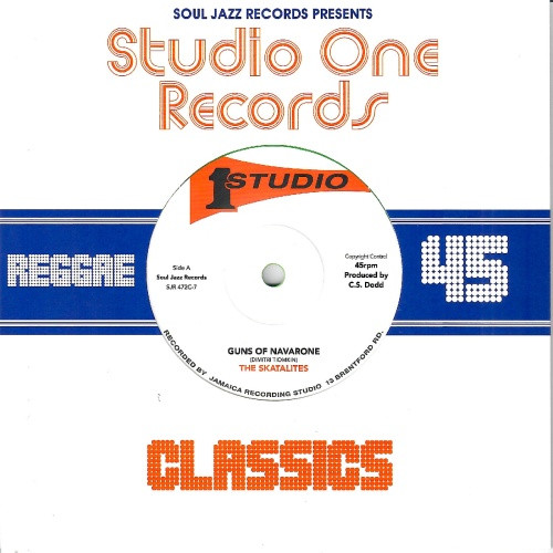 The Skatalites / Bongo Man Byfield - Guns Of Navarone / Marcus Garvey - 7" Colored Vinyl