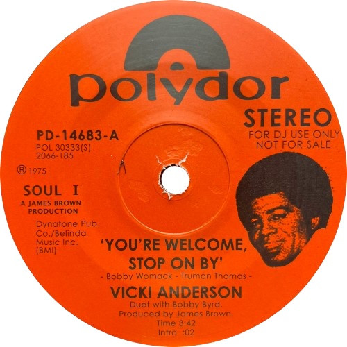 Vicki Anderson - You're Welcome, Stop On By / Baby, Don't You Know - 7" Vinyl
