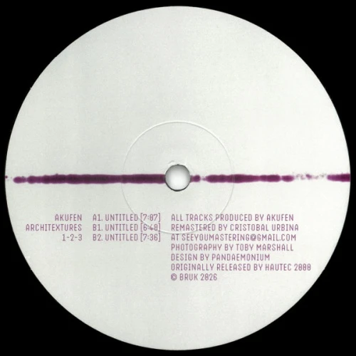 Akufen - Architextures 1-2-3 - 12" Vinyl
