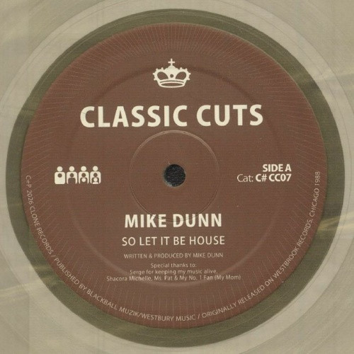 Mike Dunn - So Let It Be House - 12" Colored Vinyl
