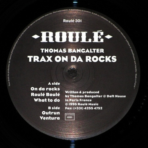 Thomas Bangalter - Trax On Da Rocks Vol. 1 - 12