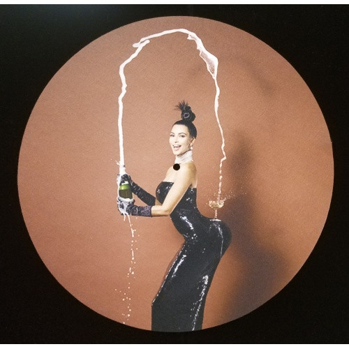 kim k black dress champagne Kardashian - - Single Slipmat Trendy Dresses For Spring/Summer rylee and cru girls burgundy plaid dress Kardashian photo shoot Color:LIGIA FLORAL MIXED