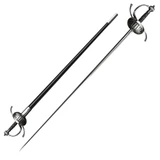 RIBBED SHELL SWEPT HILT RAPIER