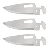 CLICK N CUT FOLDER 3 BLADE PACK PLAIN DROP POINT