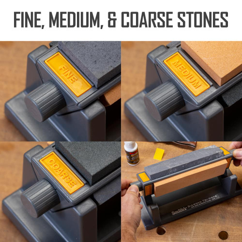 SMITH'S 6" THREE STONE SHARPENING SYSTEM
