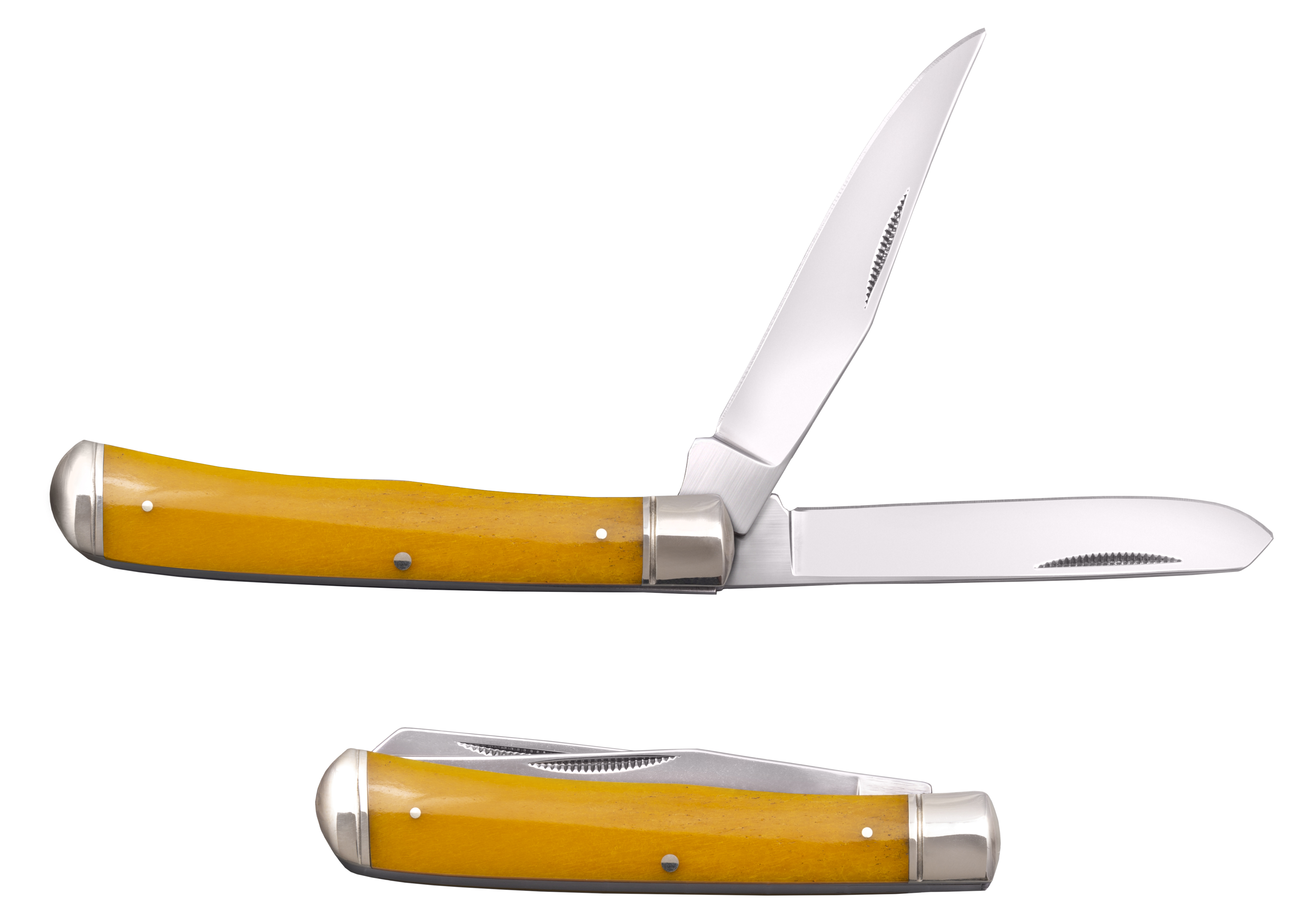 TRAPPER YELLOW BONE FOLDING KNIFE