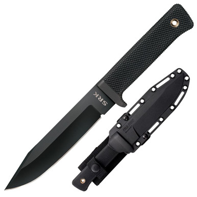  Cold Steel SRK-C Survival Rescue Fixed Blade Knife with  Secure-Ex Sheath - Standard Issue Knife of the Navy Seals, Great for  Tactical, Outdoors, Hunting and Survival Applications, SK-5 Steel, Compact 