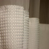Kartri KARTRIor EMPIRE WAFFLE EZY-HANGor POLYESTER SHOWER CURTAIN W/ VOILE WINDOW and SNAP AWAY LINER 72X74 WHITE PACK OF 6