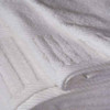 Luxurious white hotel towel with a sophisticated Piano Design Dobby Border by Ganesh Mills
