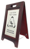 Wooden Wet Floor Sign Bilinguals - All styles