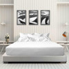Oxford Super Blend by Ganesh Mills OXFORD GANESH JACQUARD CRINKLE WEAVE BED TOPPER FULL 92X96 100percent POLYESTER WHITE 12 PER CASE