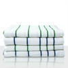 WestPoint Hospitality by Martex MARTEX or RESORT POOL TOWELS or 30X60 or 95percent COTTON or 5percent POLYESTER or WHITE W/ BLUE STRIPE or 3 DZ PER CASE